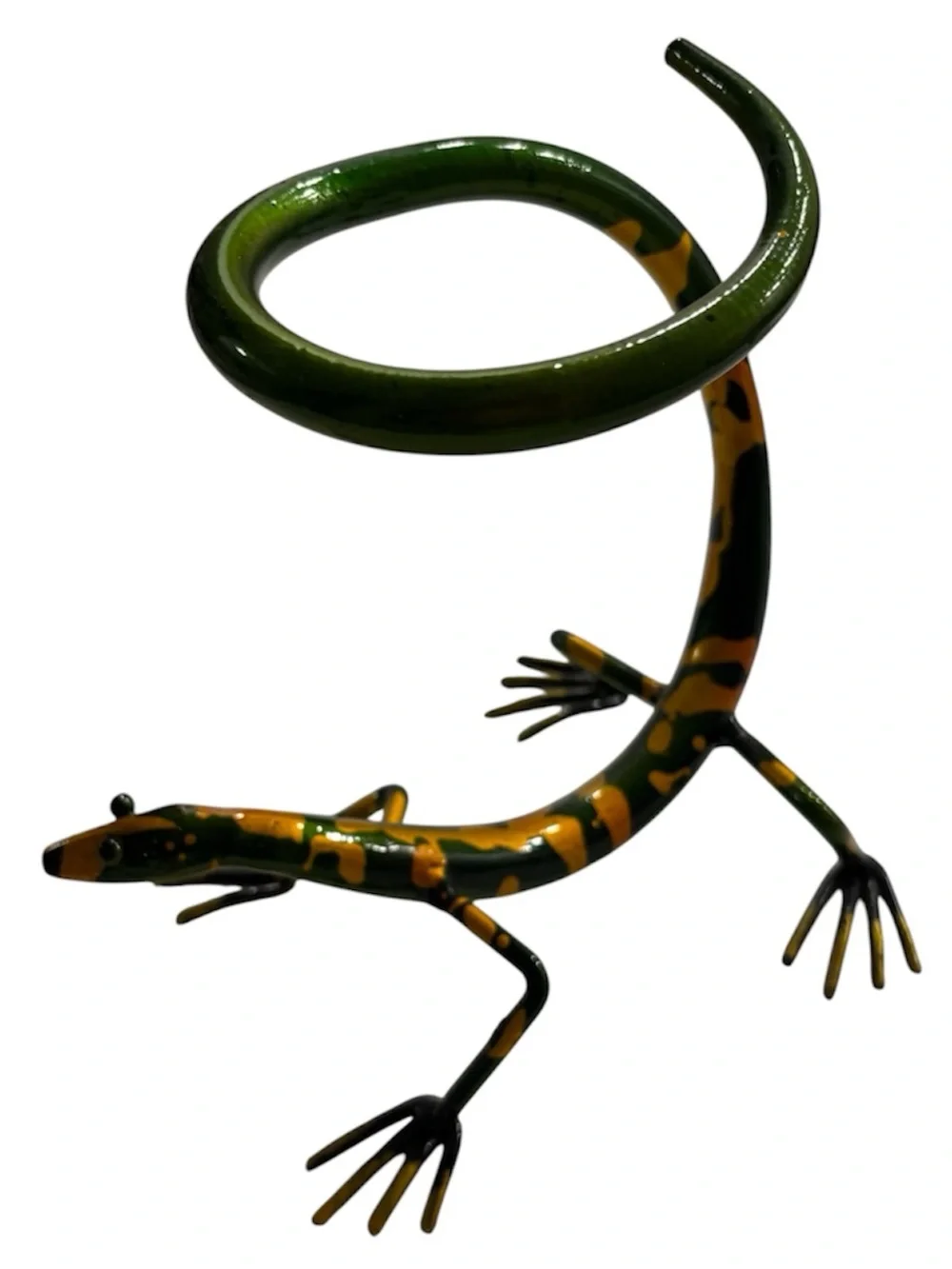 Gecko Wine Rack Metal Lizard Tabletop Wine Bottle Holder Barware Iron Figurine